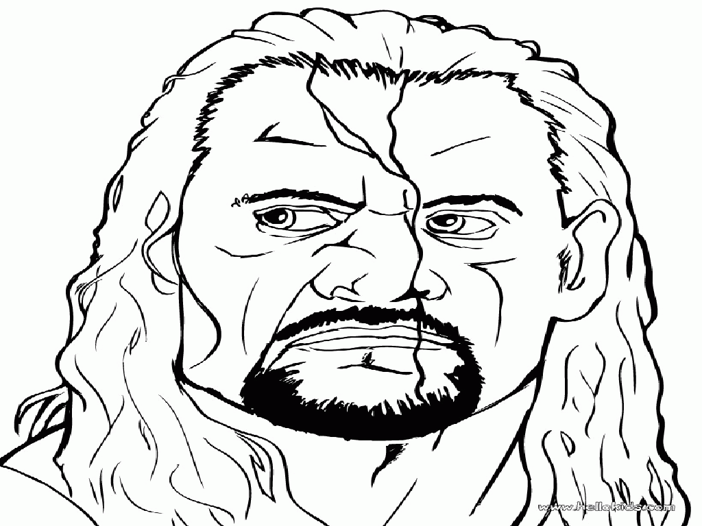 Undertaker coloring sheets