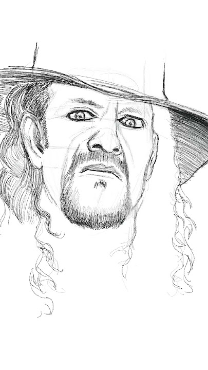 How to draw the undertaker easy drawing step by stepshorts