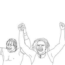 Wrestler the undertaker coloring pages