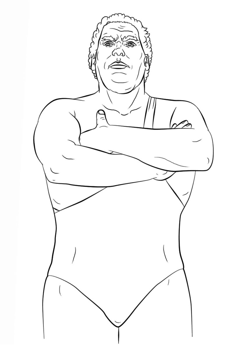 The undertaker coloring page