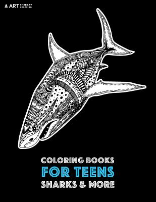 Coloring books for teens sharks more advanced ocean coloring pages for teenagers tweens older kids underwater ocean theme zendoodle anim paperback keplers books