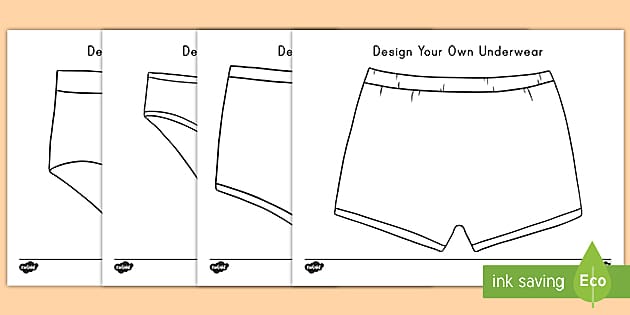Design your own underwear loring sheets teacher made