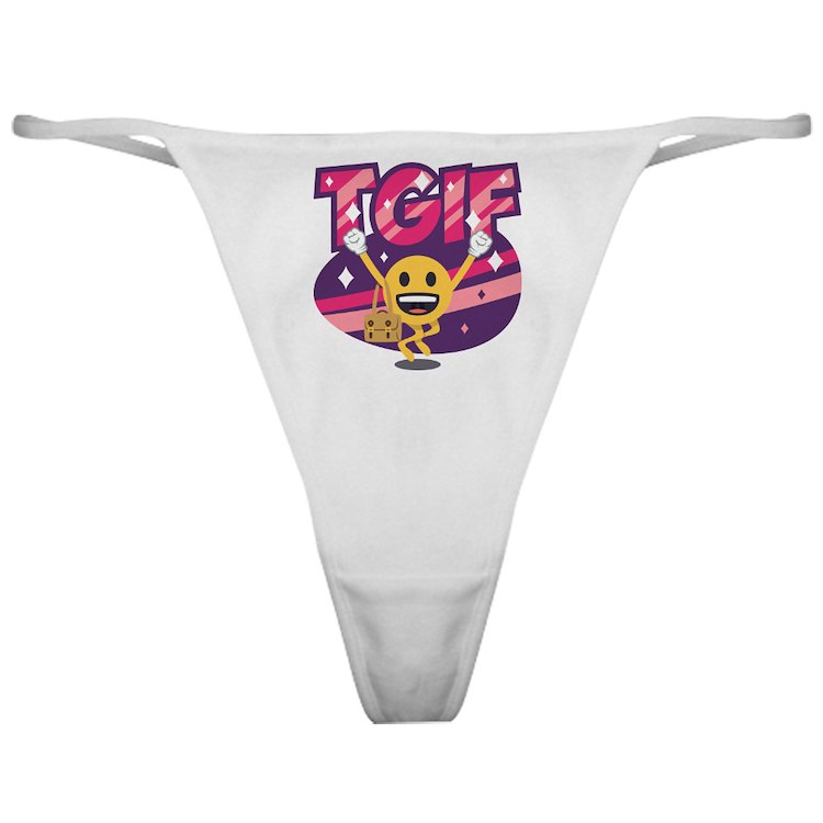 Emoji tgif classic thong
