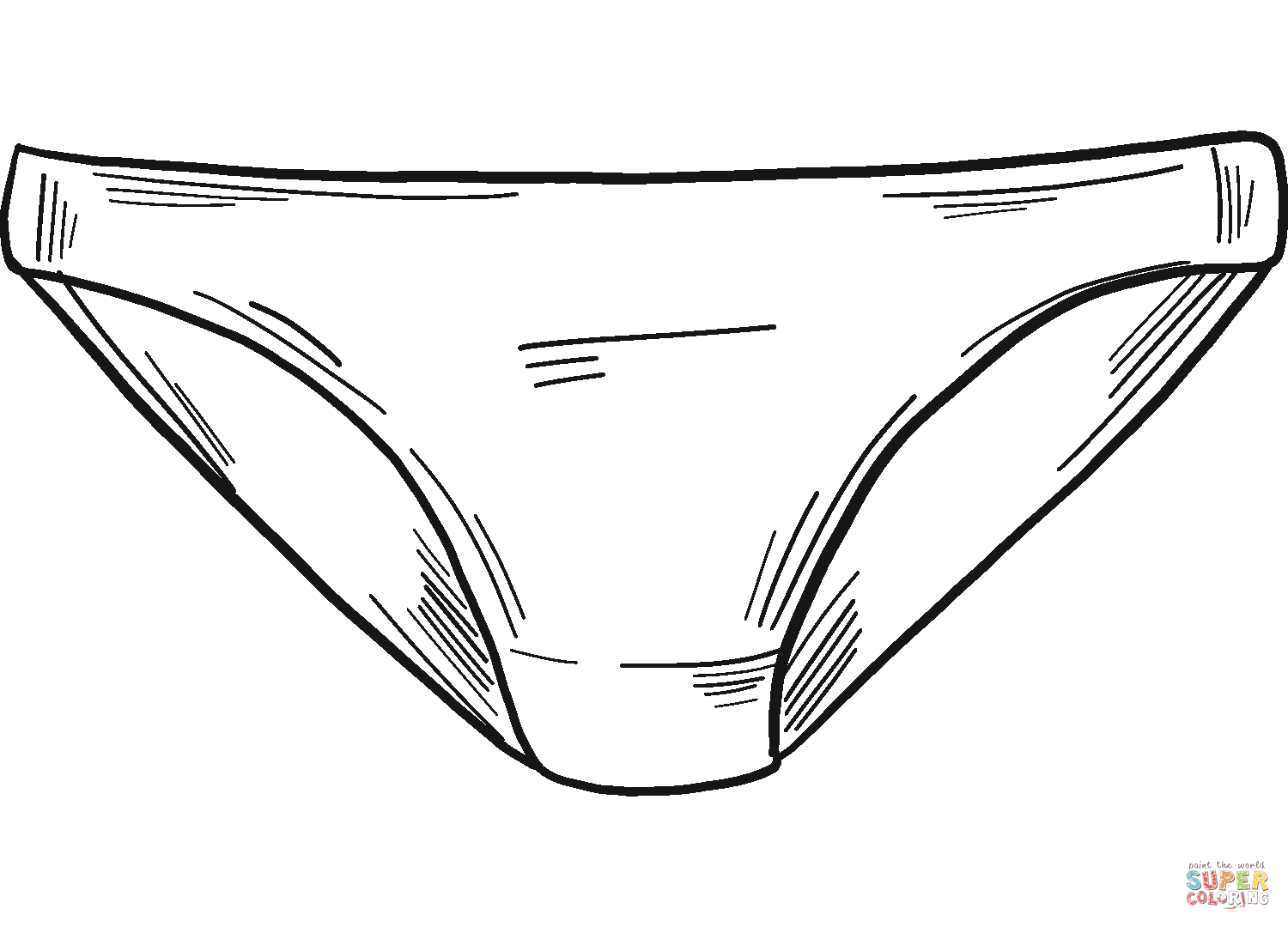 Panties coloring page free printable coloring pages