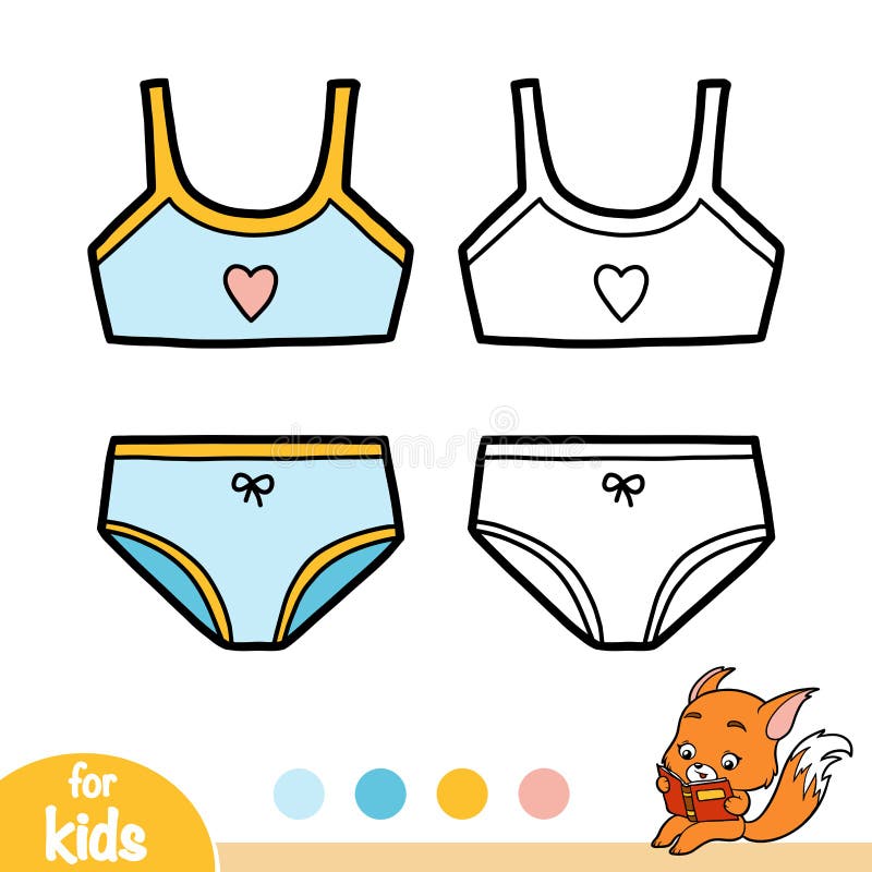 Coloring underwear stock illustrations â coloring underwear stock illustrations vectors clipart