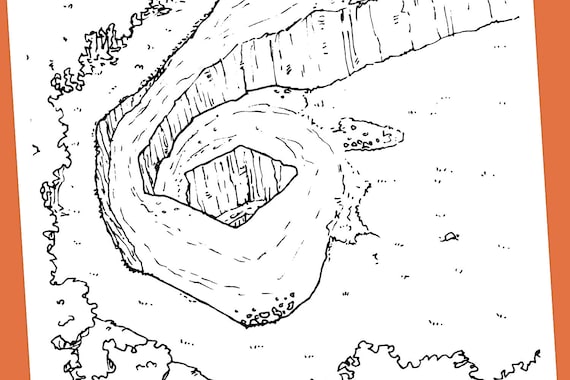 Underworld map coloring pages