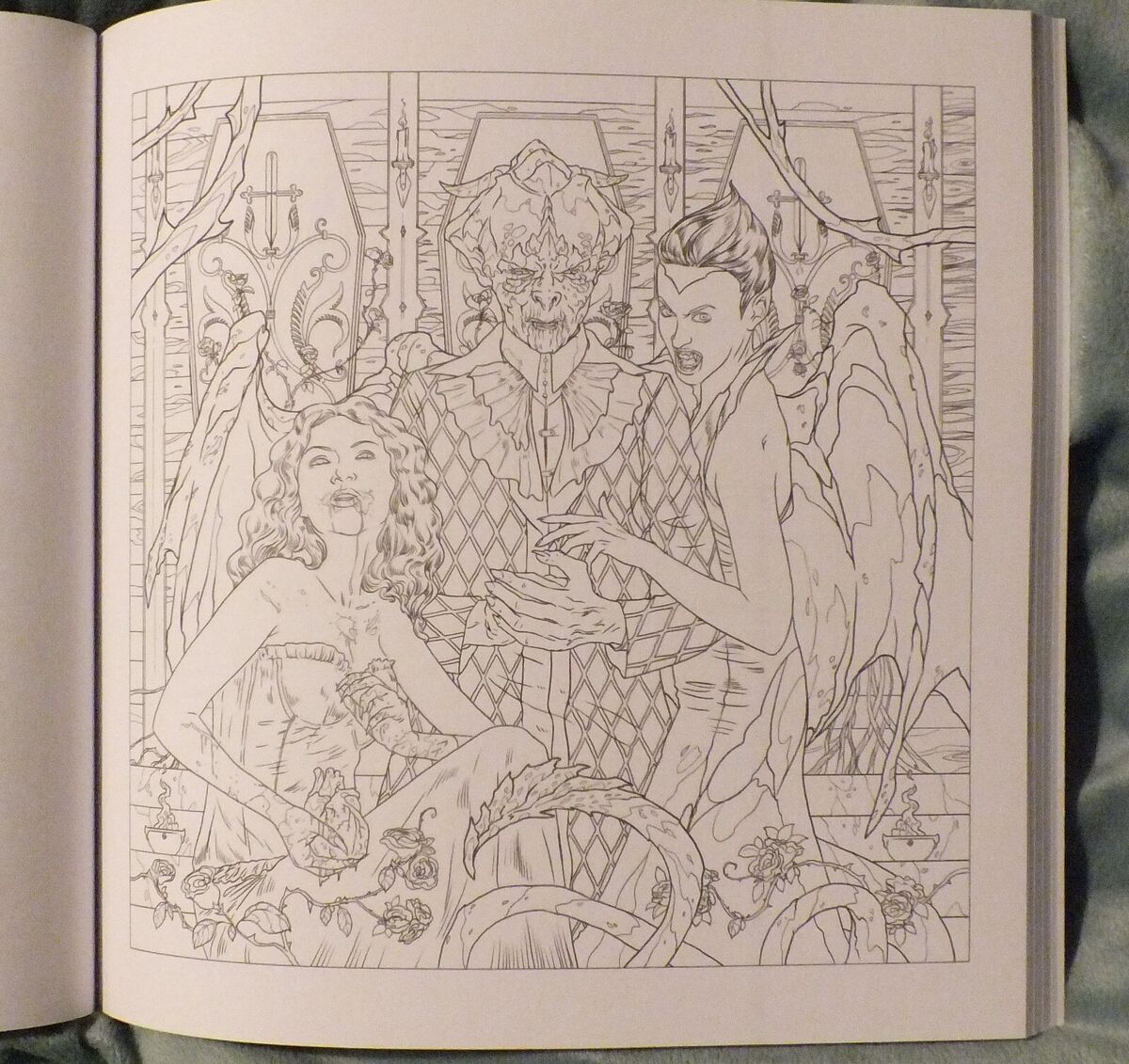Thogoria gory underworld a terrifyingly beautiful horror coloring book new