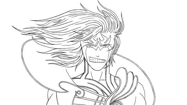 King of underworld hades coloring page