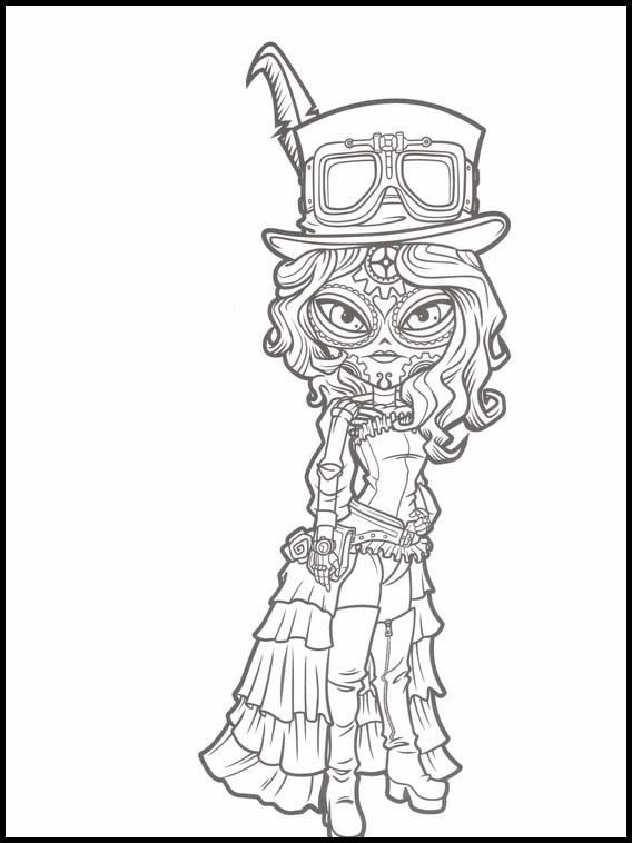 Catrinas underworld printable coloring pages for kids coloring pages for kids colouring printables online coloring pages