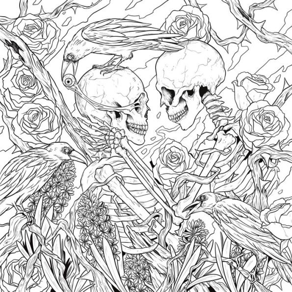 Barnes and noble mythogoria gory underworld a terrifyingly beautiful horror coloring book the summit