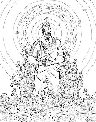 God of the underworld drawing by andrea nagai