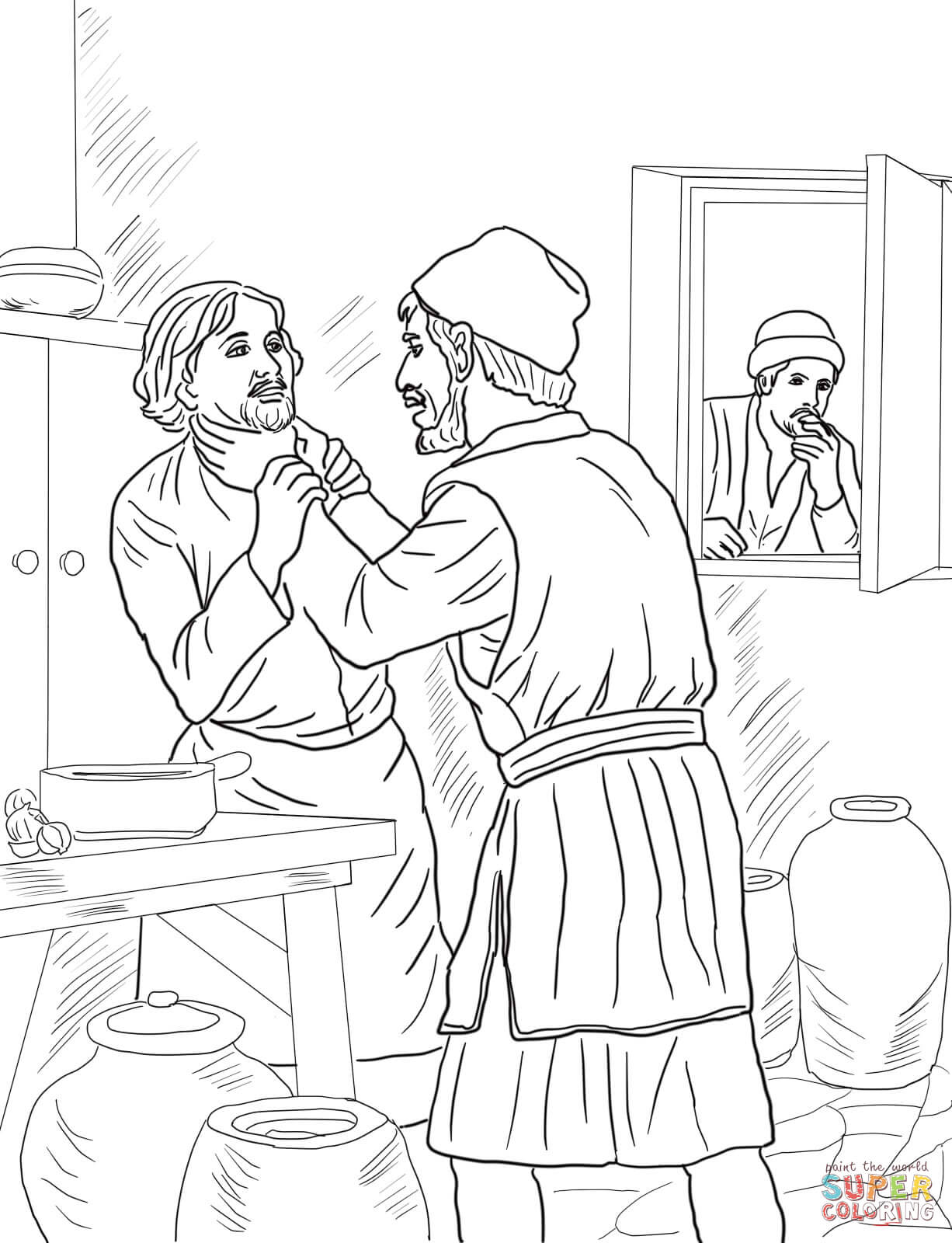 Unmerciful servant coloring page free printable coloring pages