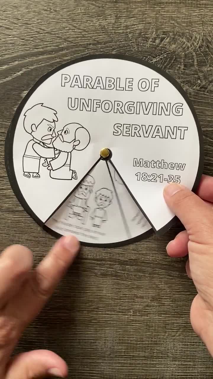 Parable of unforgiving servant sunday school activities kids bible craft matthew bible story printable homeschool bible worksheets