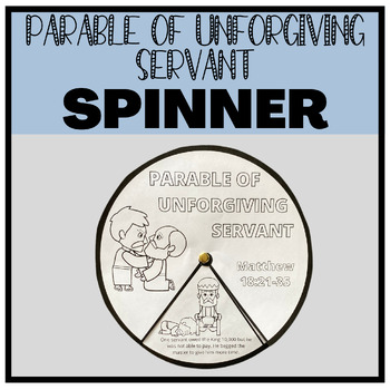 Parable of unforgiving servant spinner forgiveness bible crafts sunday school