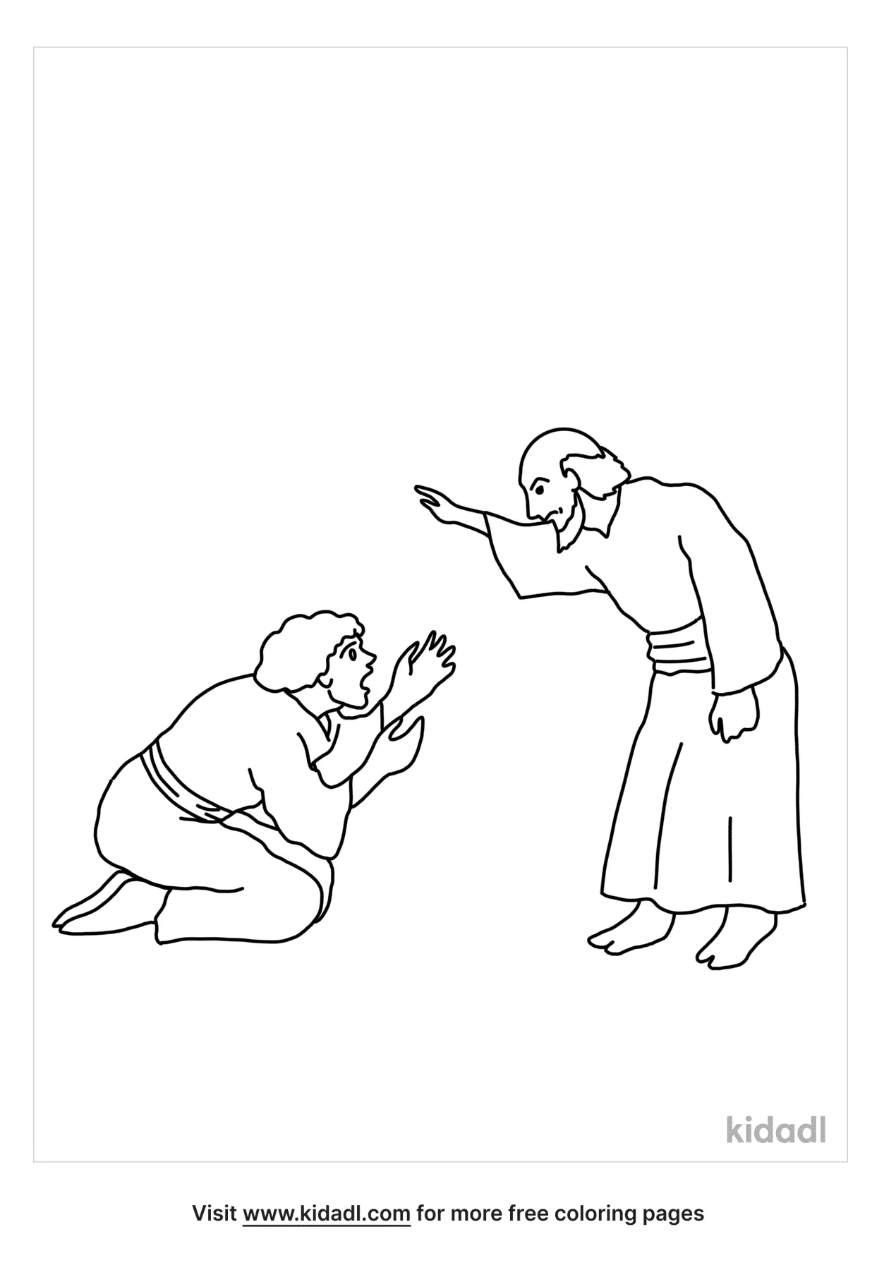 Free the unforgiving servant coloring page coloring page printables