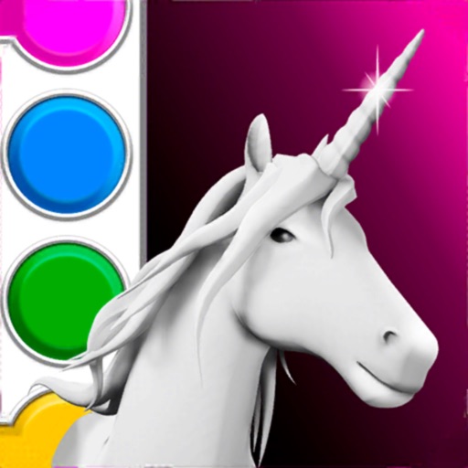 Unicorn d coloring book by olga bagryanskaya
