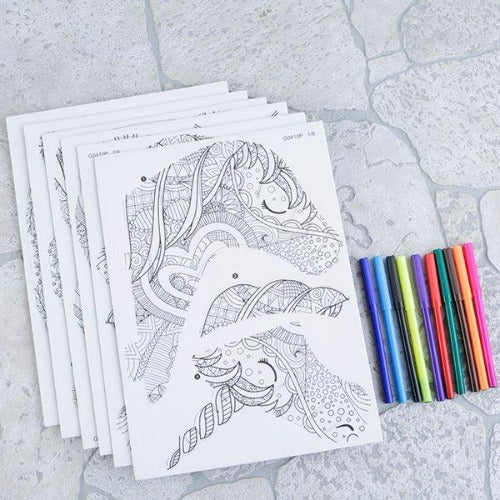 Unicorn head d colour me puzzle kit â craft buddy