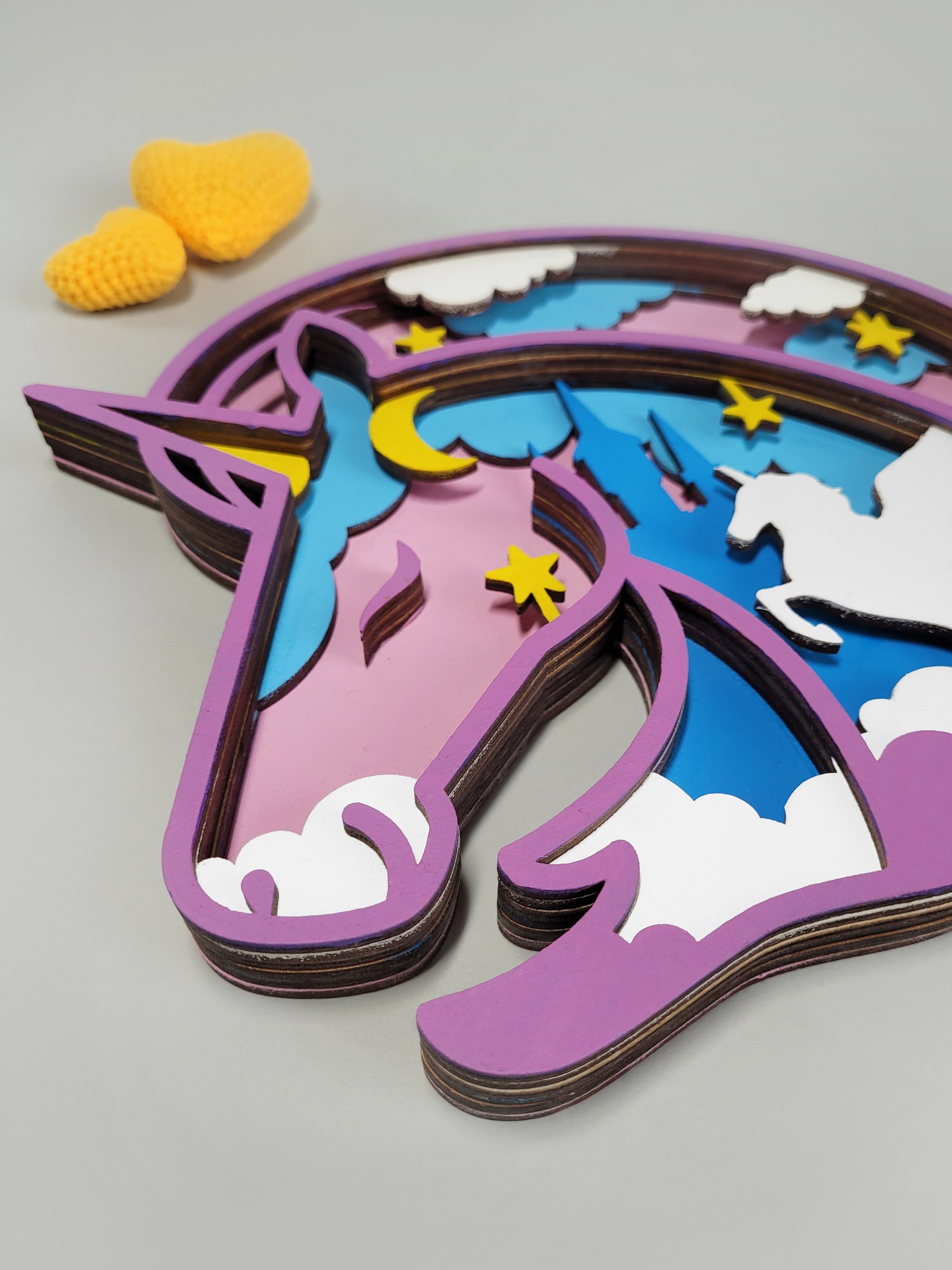 Joyki d wooden coloring book creativity kit unicorn