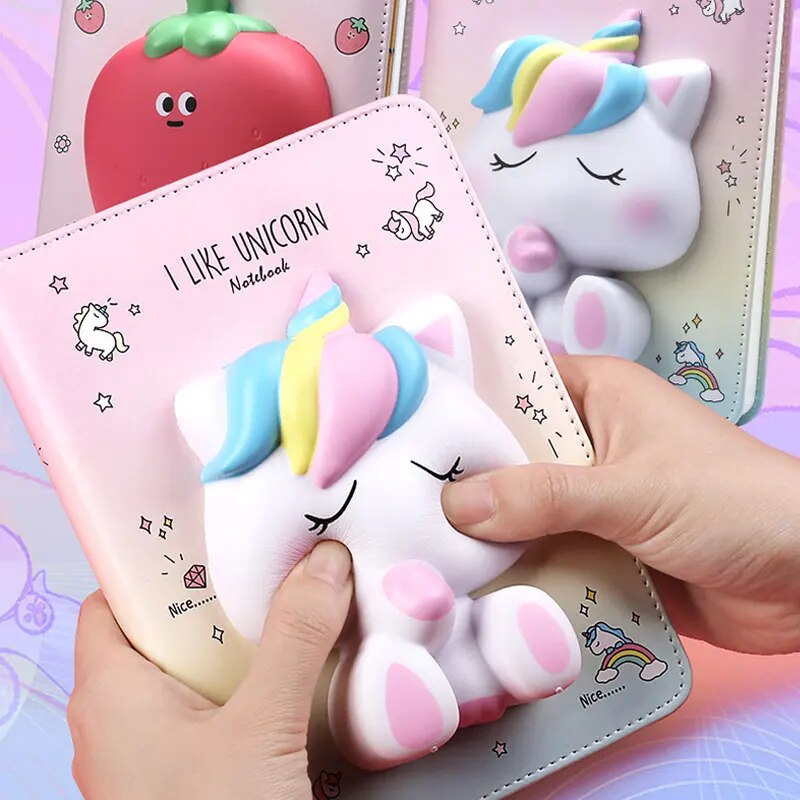 Yiwi d unicorn depreion notebook bunny tudent planner color page diary with gift packing