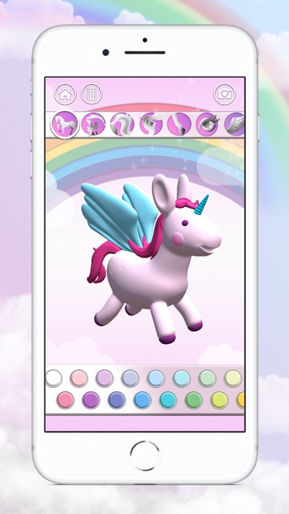 Unicorn d coloring book by olga bagryanskaya