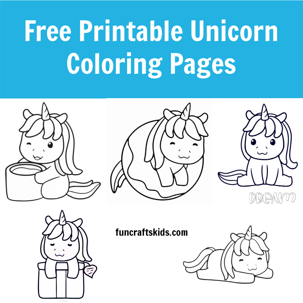 Free printable unicorn coloring pages