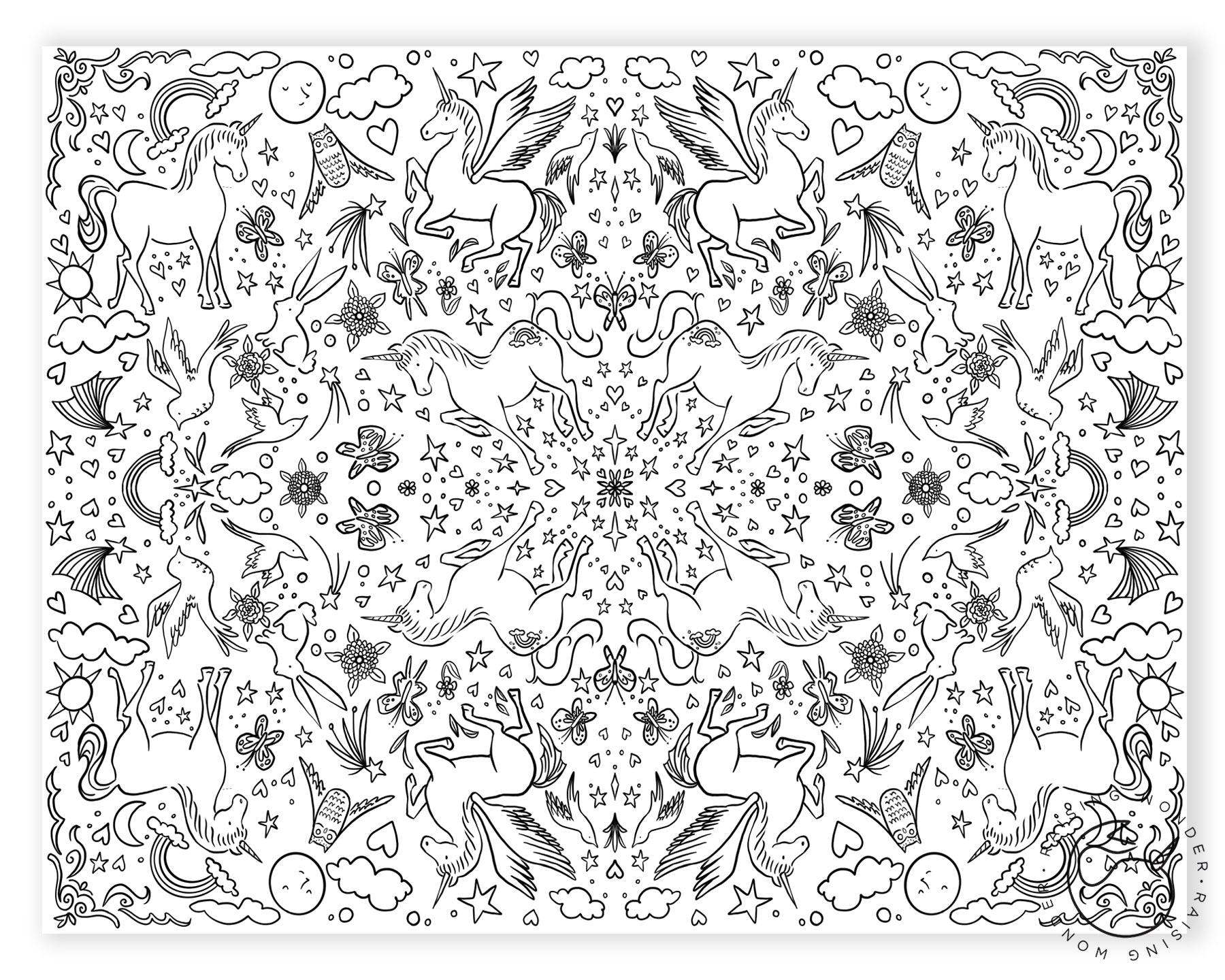 Single coloring page