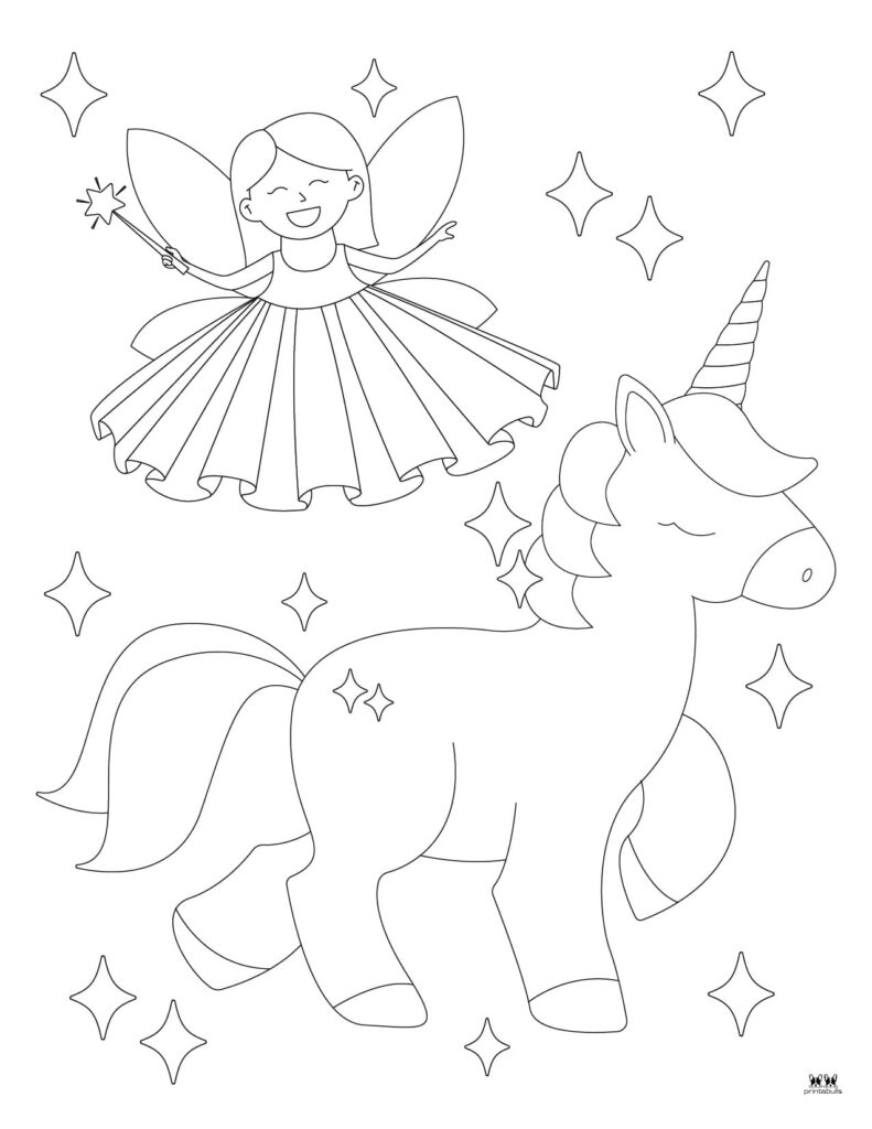 Unicorn coloring pages
