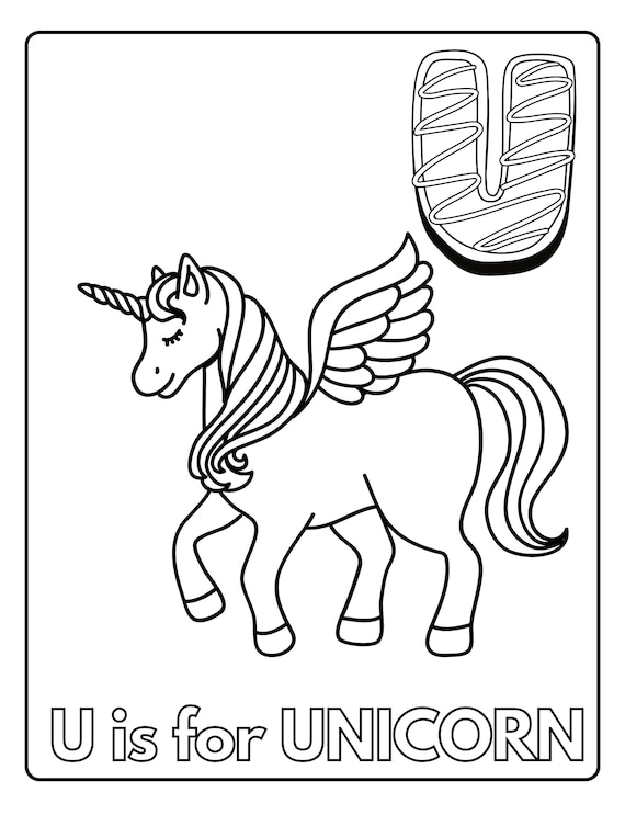 Unicorn and mermaid coloring pages instant download