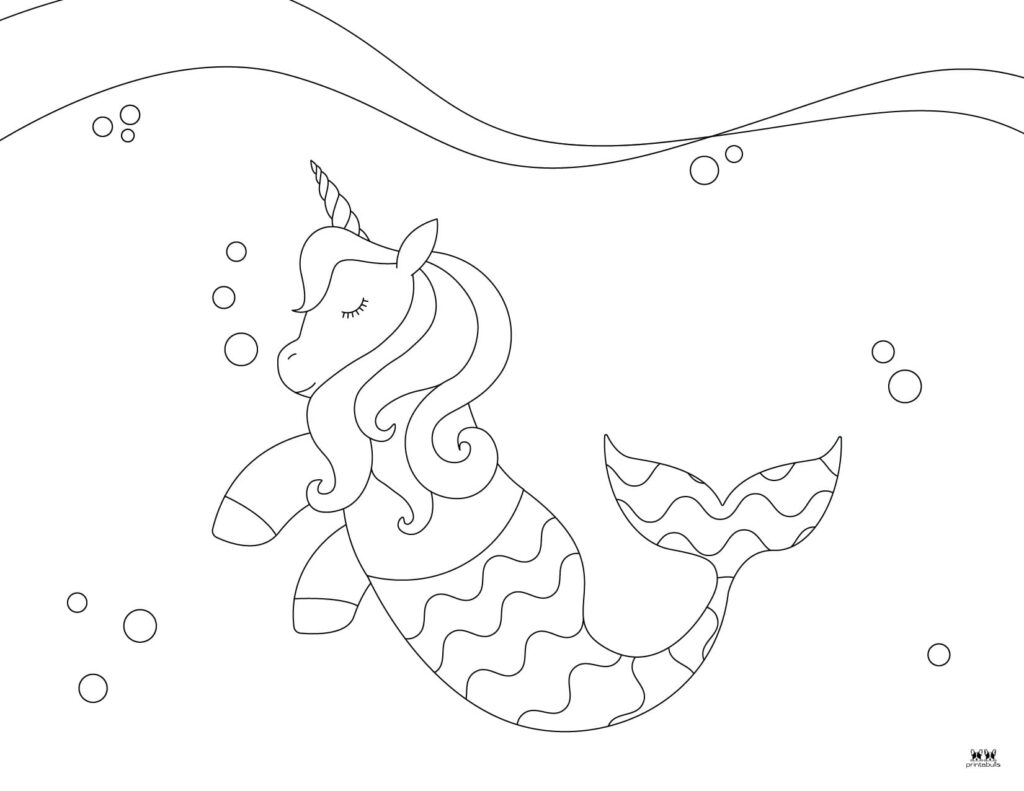 Unicorn coloring pages