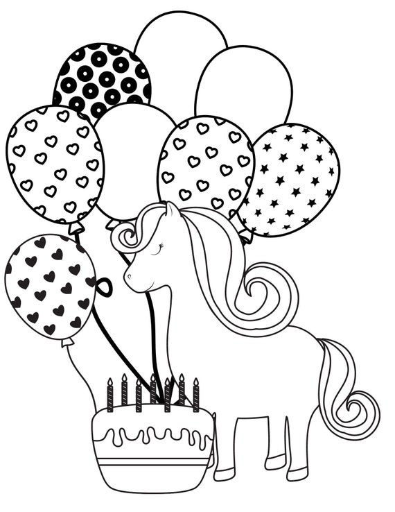 Unicorn birthday coloring pages unicorn birthday printables unicorn birthday coloring sheets girls birthday coloring pages bday
