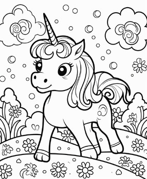 Cute unicorn coloring pages printable unicorn coloring pages by study bunny