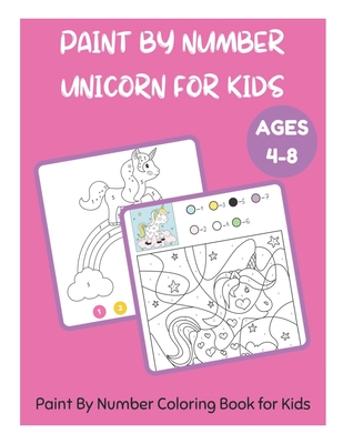 Paint by number unicorn for kids ages