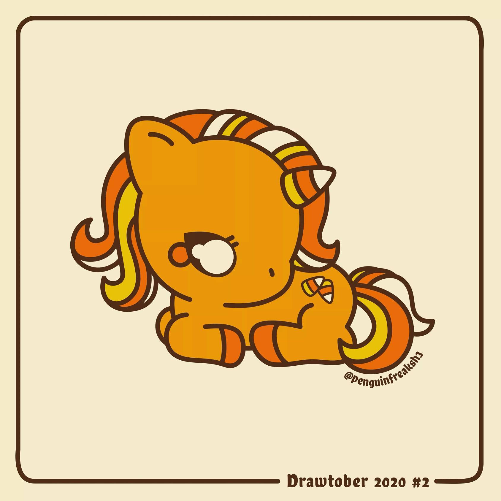 Candy corn unicorn by penguinfreaksh on