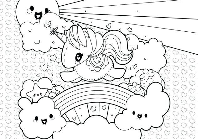 Kid colouring pages unicorn
