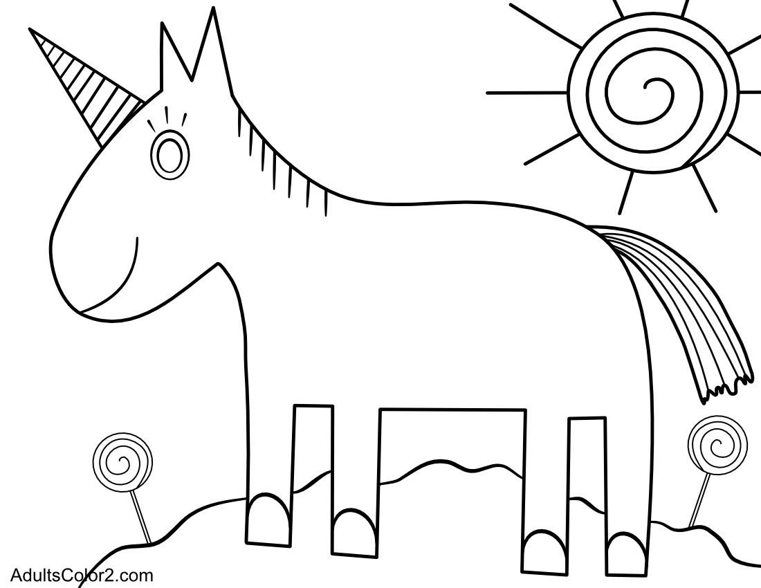 Easy coloring pages for adults or kids effortless fun