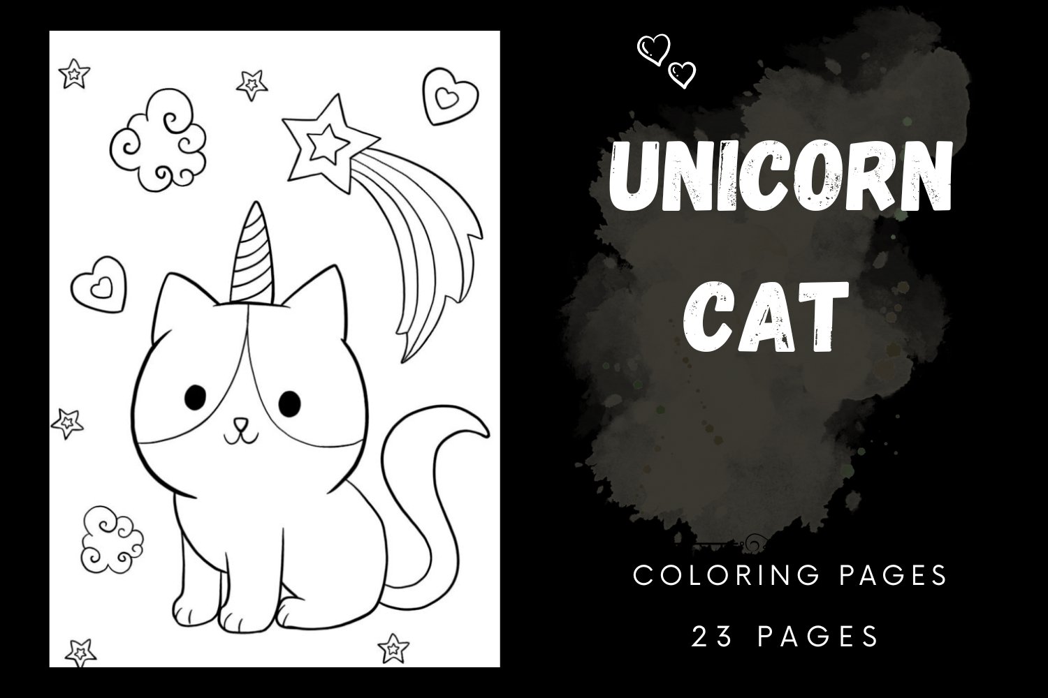 Unicorn cat coloring pages for kids jpg spring