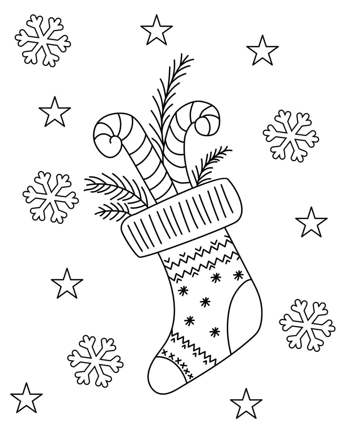 Free christmas coloring pages for kids