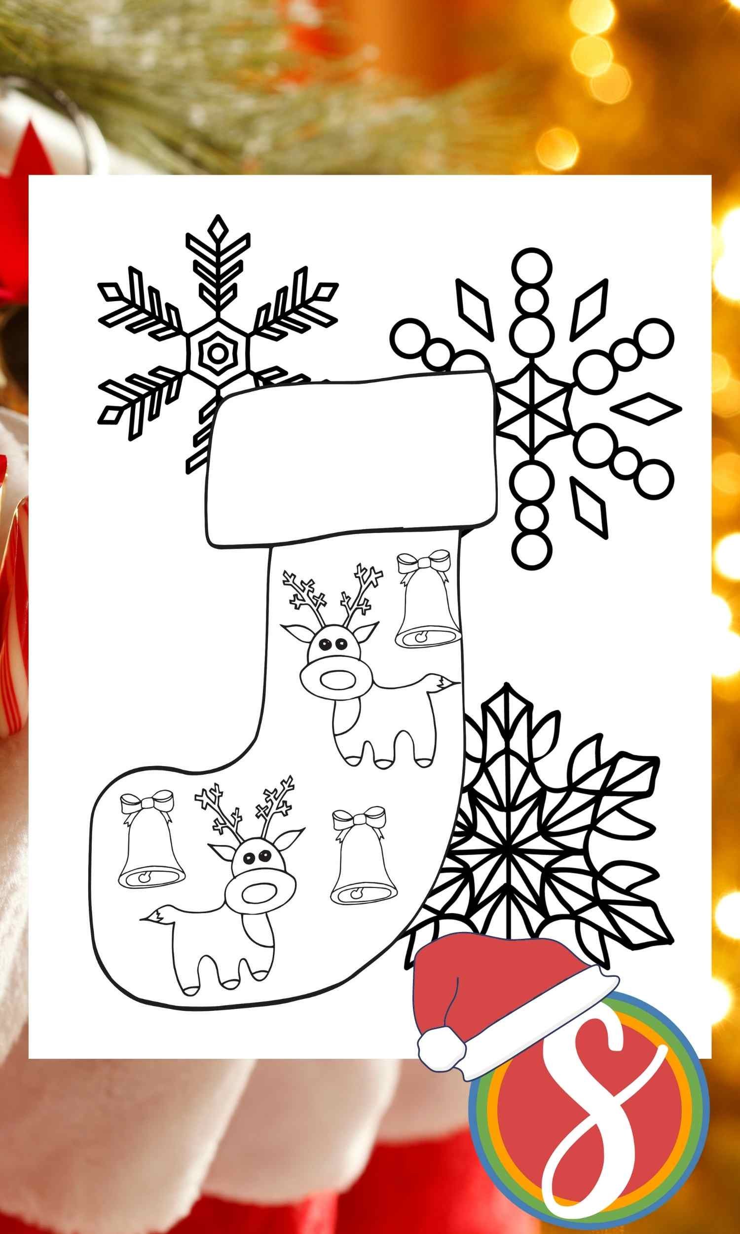 Free reindeer christmas coloring pages â stevie doodles