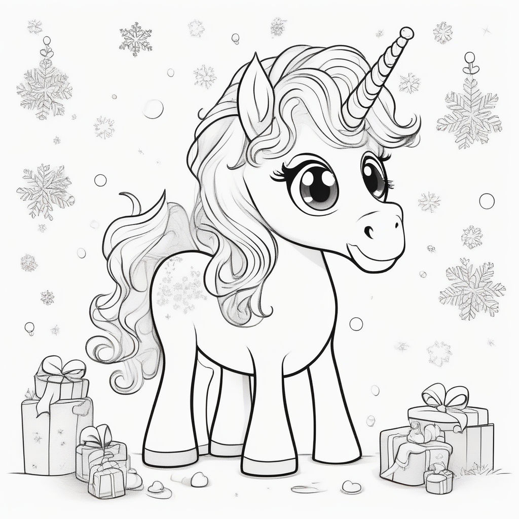 Draw me a cute unicorn