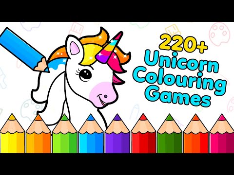 Unicorn colouring book games â apps on