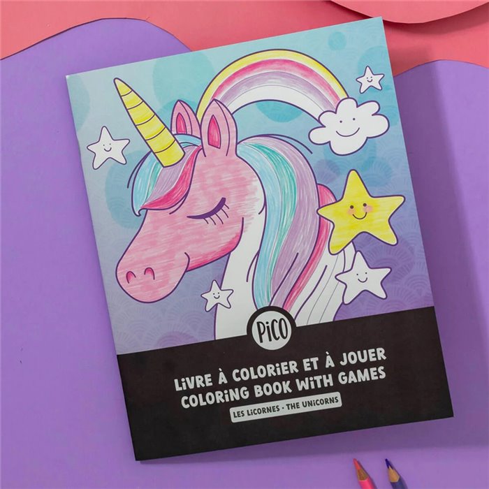 Unicorns coloring book buk nola