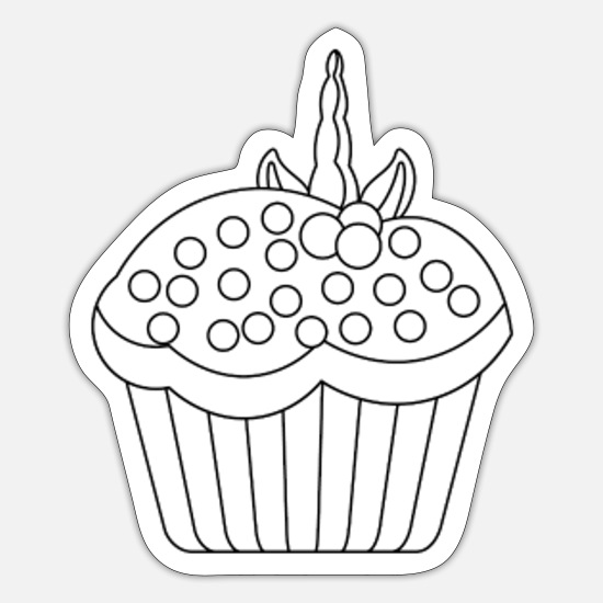 Unicorn cup ke icon coloring sticker