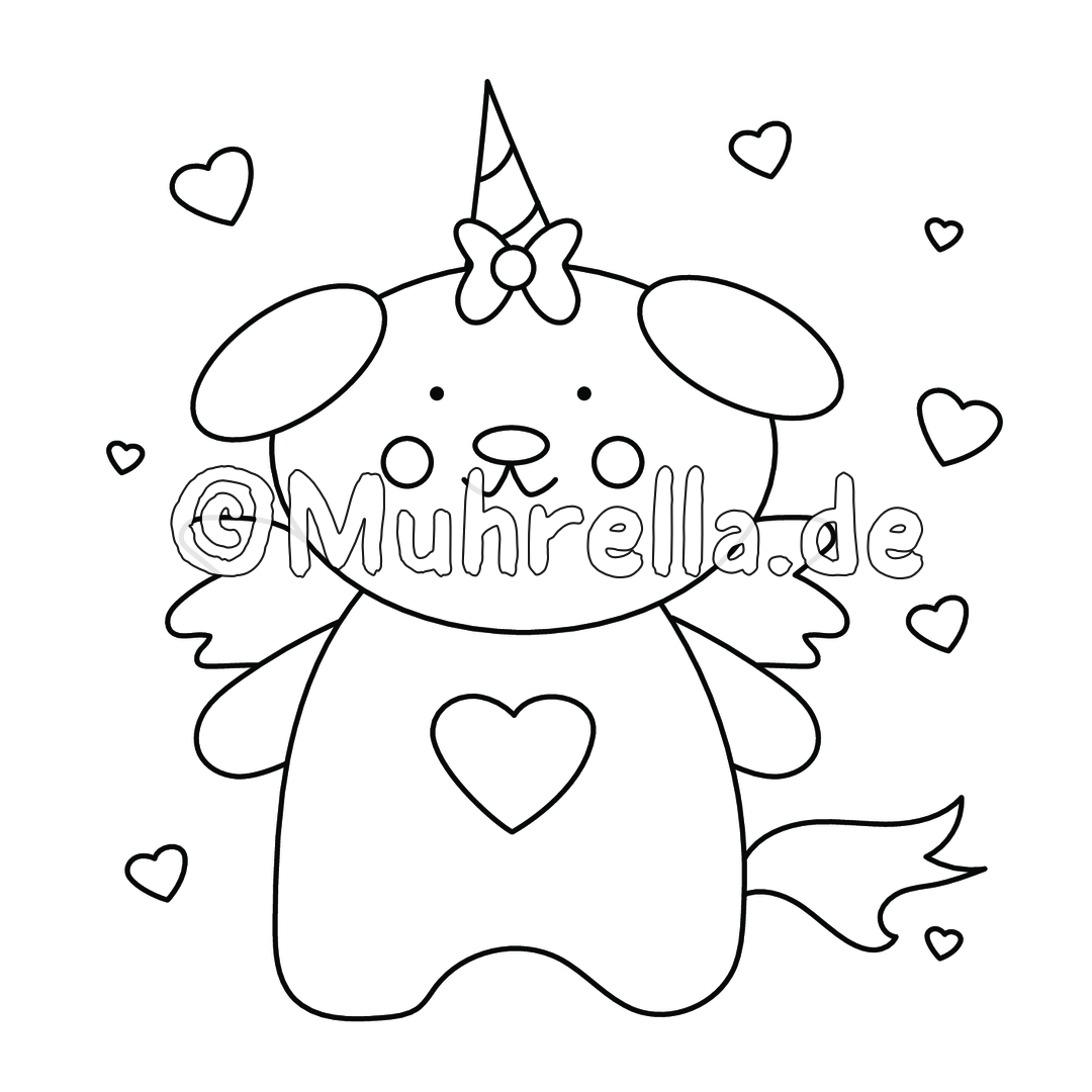 Unicorn animals coloring book