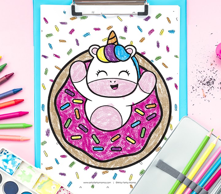 Free printable donut coloring pages more free printables artsy