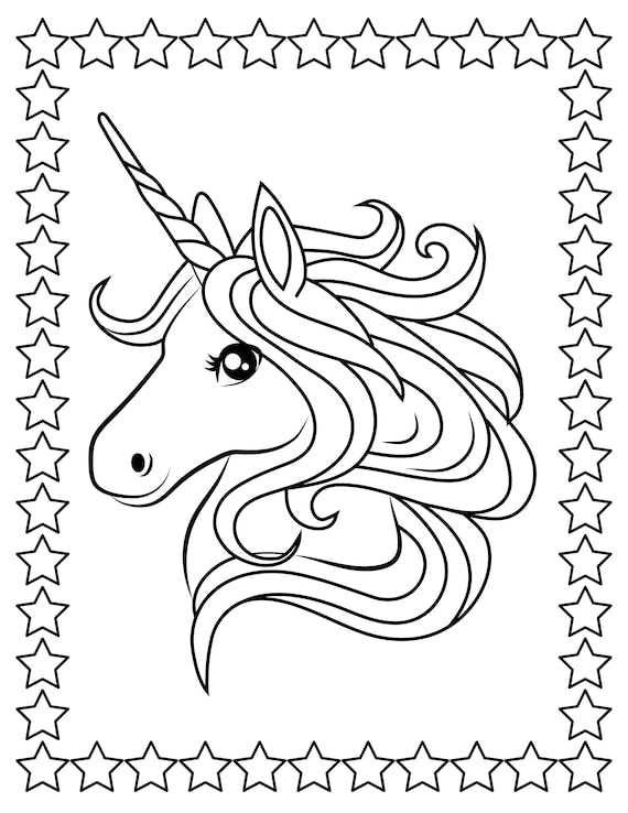 Unicorn coloring pages for kids printable coloring pages birthday party preschools school coloring pages road trip coloring page