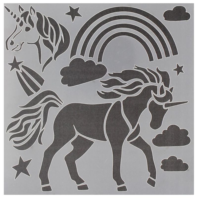 Unicorn stencil x