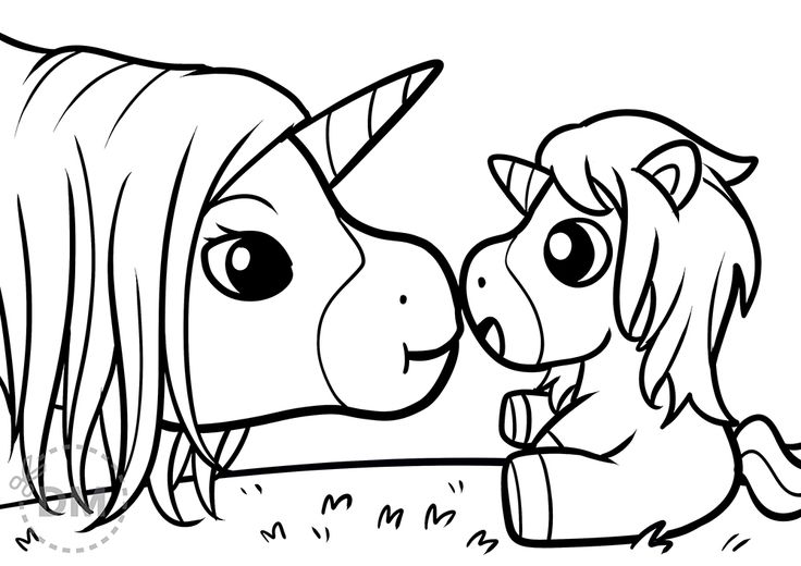 Mom and baby unicorn family coloring page unicorn coloring pages baby coloring pages coloring pages