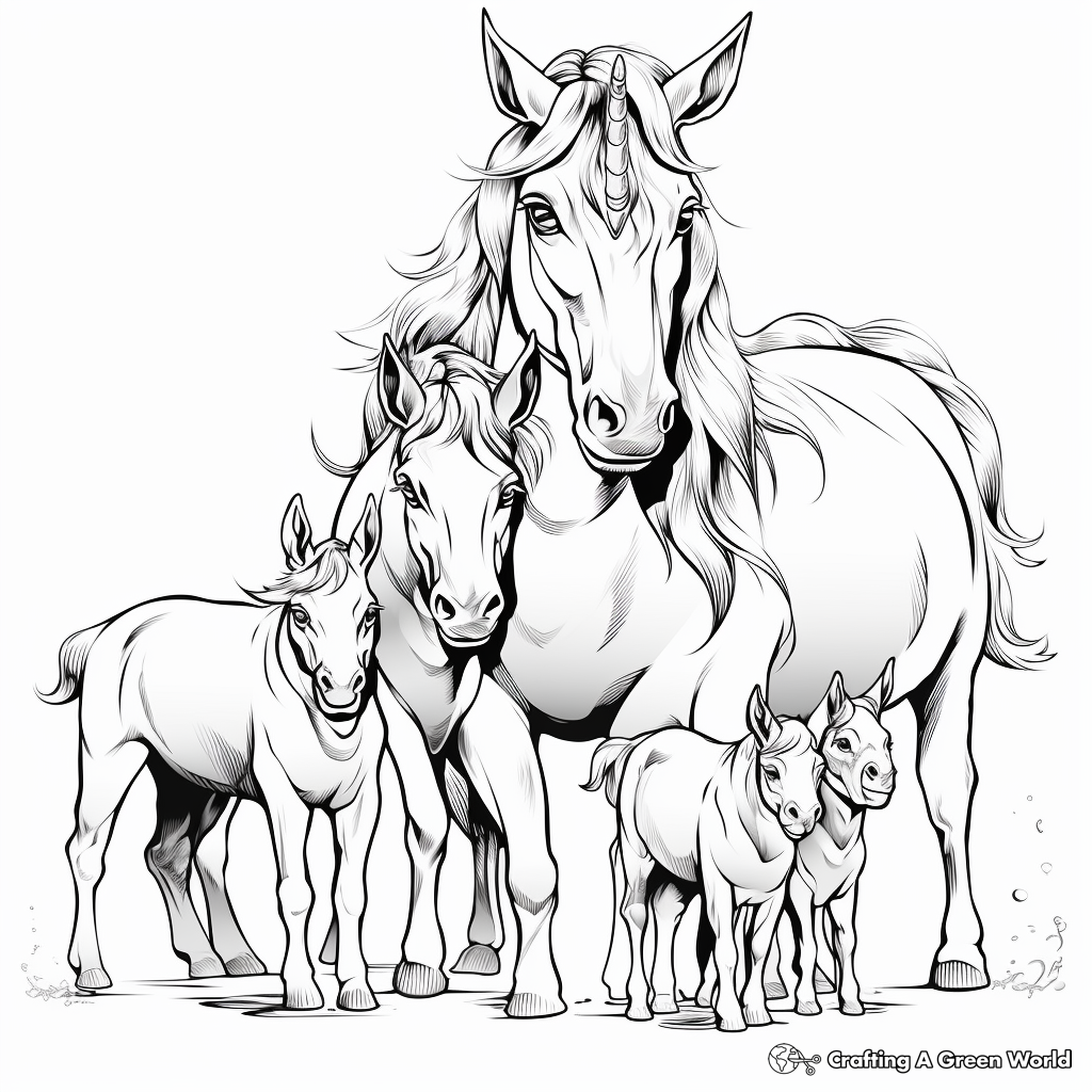 Unicorn for adults coloring pages