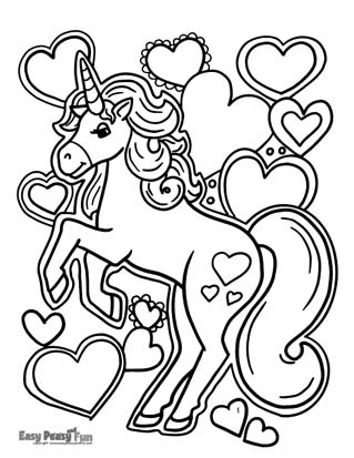 Unicorn coloring pages