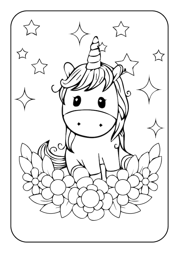 Unicorn coloring book for kids kids coloring pages printable coloring pdf cute unicorn coloring sheets coloring activity pages
